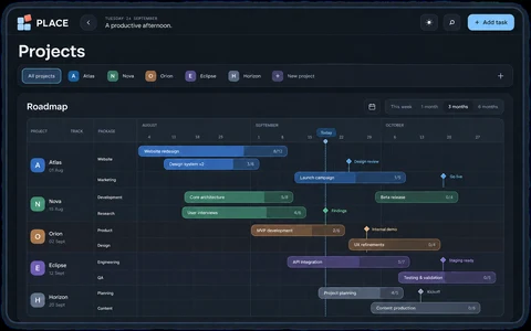 WUSA Place — Project planning workspace