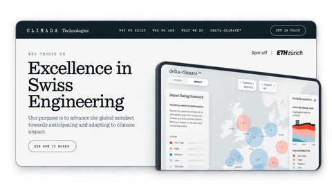 Climada Technologies Websäit — Climada Technologies Startsäit